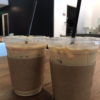 Sharp Specialty Coffee - Vanilla latte and caramel latte - Coffee & Tea Near Me - Los Angeles, California Sharp Specialty Coffee - Vanilla latte and caramel latte - Coffee & Tea Near Me - Los Angeles, California