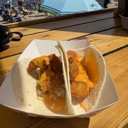 Fish tacos with buffalo sauce Fish tacos with buffalo sauce