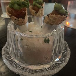 Ahi tuna cones