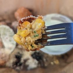 Sliders Grill & Bar - Half a Mexican street corn fritter