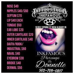 INKfamous Tattoo Studio - Body piercing, ear piercing