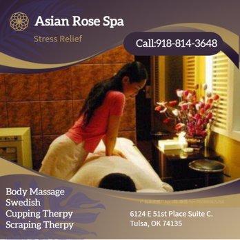 Asian Rose Spa - Massage techniques are commonly applied with hands, fingers, 
elbows, knees, forearms, feet, or a device... - Massage Near Me - Tulsa, Oklahoma