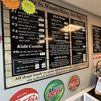Mason-Dixon - Hot dog menu - Hot Dogs Near Me - Sneads Ferry, North Carolina