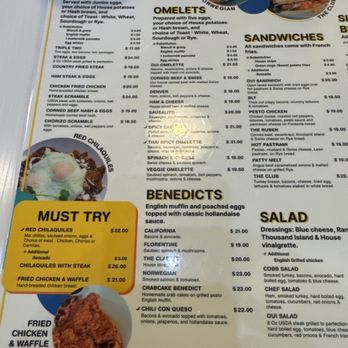 OUI Pancake N Eggs - Menu 1 - American Near Me - Temecula, California