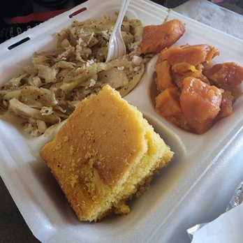 The New Soul Veg Restaurant & Cafe' - Cabbage, cornbread and yams - Vegetarian Near Me - Atlanta, Georgia