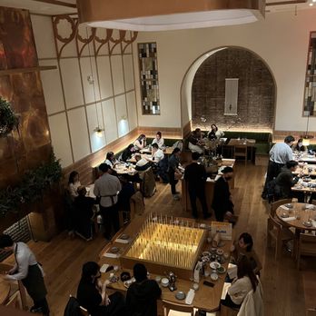 Moono - Main dining area from balcony - Korean Near Me - New York, New York