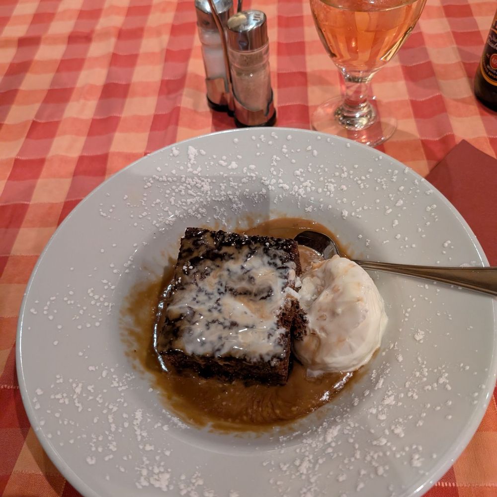 Villa Italia - Hot fudge brownie - Italian Near Me - Belfast, BFS