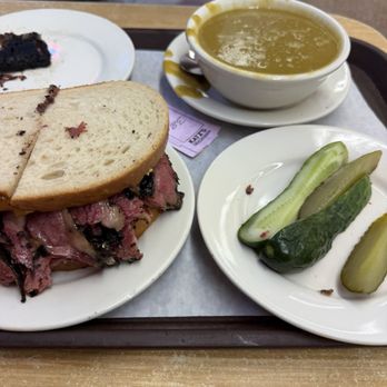 Katz's Delicatessen - best split pea soup ever!!!! pastrami sandwich - omg! - Delis Near Me - New York, New York Katz's Delicatessen - best split pea soup ever!!!! pastrami sandwich - omg! - Delis Near Me - New York, New York