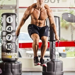 Crossfit Milk District - Trainer and manager Joe jump roping. Copyright Joe Fecker 2011