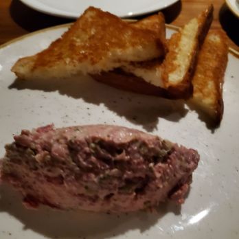 A5 Steakhouse - Beef tartar, bread on the side - Steakhouses Near Me - Denver, Colorado