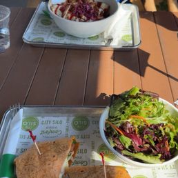Cali wrap with side salad Cali wrap with side salad