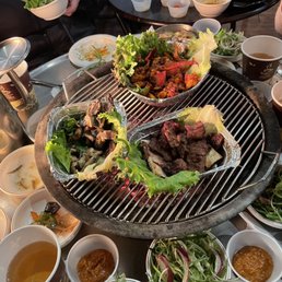 Eel, beef, squid