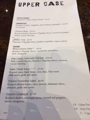 Menu photo 3 Upper Case Everett, WA