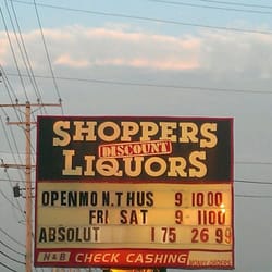 Shoppers Discount Liquors - Store hours