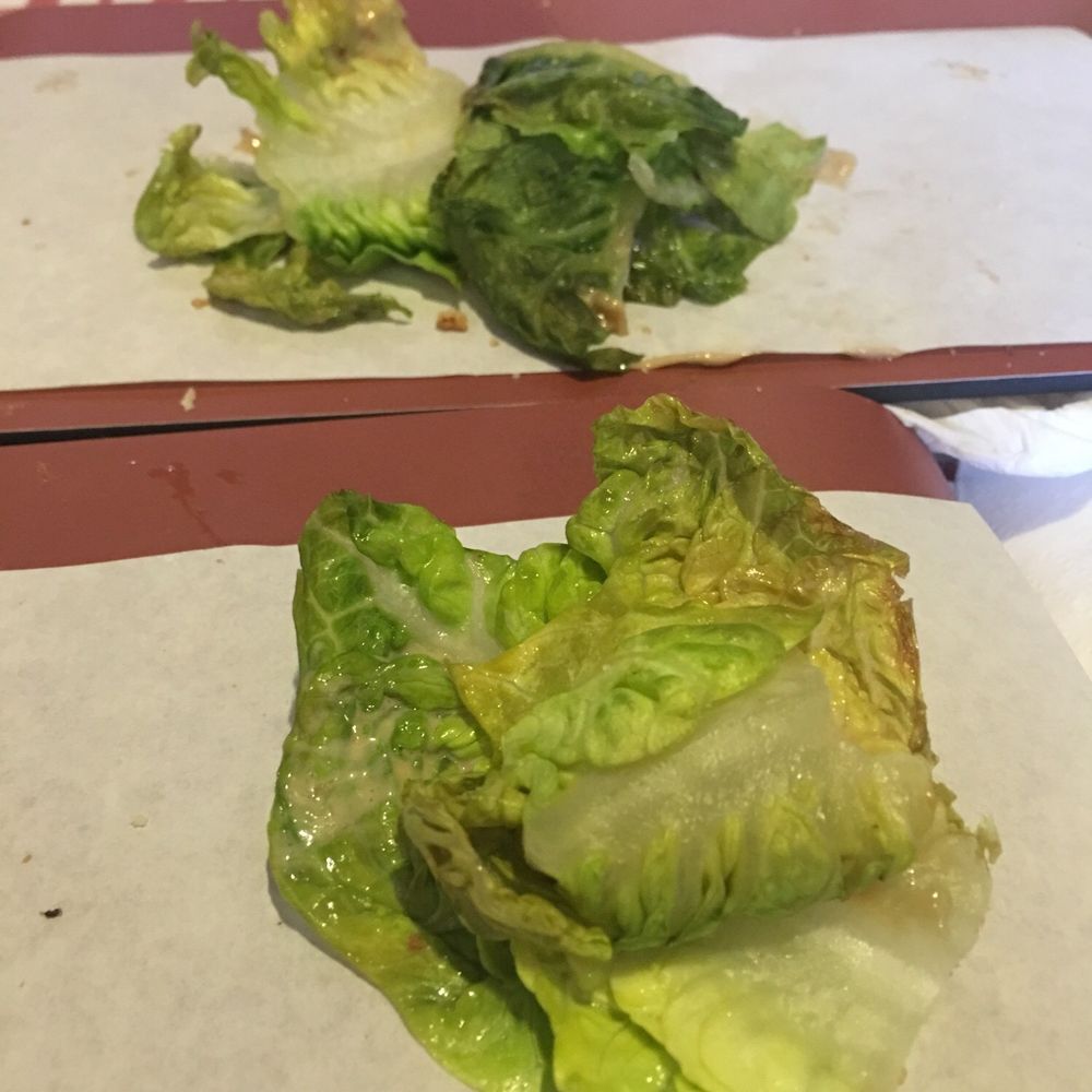 A bit expensive and all of our lettuce in the sandwich was wilting and brown :/ A bit expensive and all of our lettuce in the sandwich was wilting and brown :/