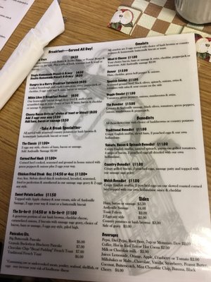 Menu photo 7 Take A Break Cafe Dryden, WA