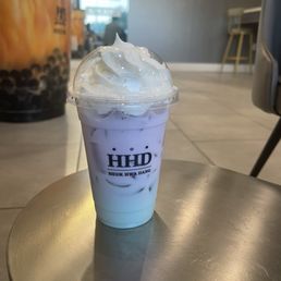 Blue unicorn latte