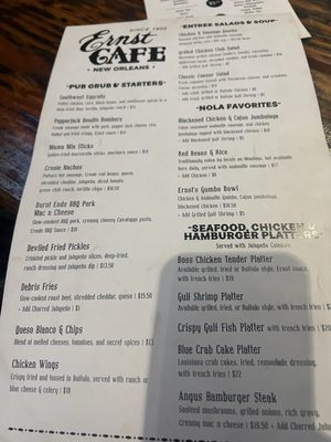 Menu photo 8 Ernst Cafe New Orleans, LA