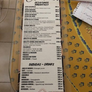 Carmelitas - Breakfast menu - Mexican Near Me - Mazatlán, SIN