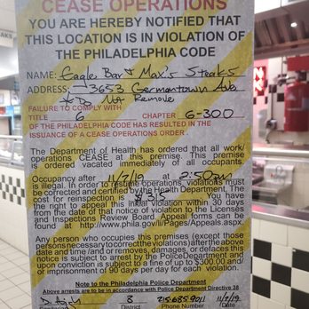 Max's Steaks - Damn! The city closed Max's, Eagles Bar and Clock Bar - Sandwiches Near Me - Philadelphia, Pennsylvania Max's Steaks - Damn! The city closed Max's, Eagles Bar and Clock Bar - Sandwiches Near Me - Philadelphia, Pennsylvania