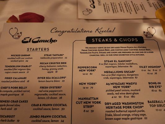 Menu photo 6 El Gaucho - Tacoma Tacoma, WA