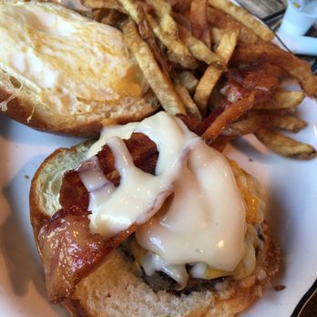 Chef Vargas - Breakfast Burger - this pic doesn't do it justice - June 2017 - Breakfast & Brunch Near Me - Elkins Park, Pennsylvania