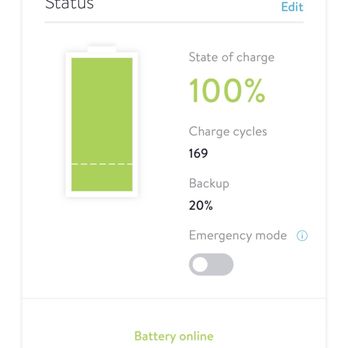 Sun Dollar Solar - Sonnen app battery condition screen. - Solar Installation Near Me - Beaumont, California Sun Dollar Solar - Sonnen app battery condition screen. - Solar Installation Near Me - Beaumont, California