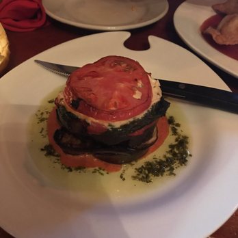 Tasca Restaurant - Eggplant tower with goat cheese - Spanish Near Me - Brighton, Massachusetts Tasca Restaurant - Eggplant tower with goat cheese - Spanish Near Me - Brighton, Massachusetts