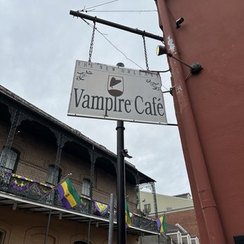 Vampire Cafe - Cafe sign - Cafes Near Me - New Orleans, Louisiana