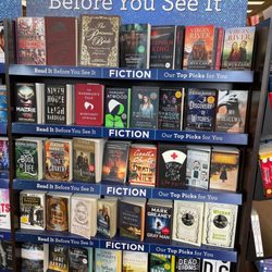 Book-A-Million - Read It Before You See It section