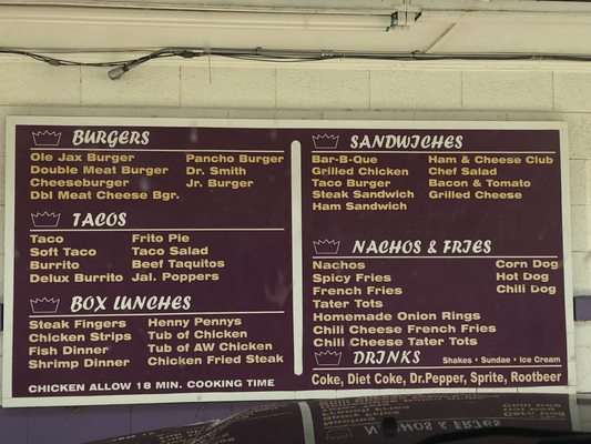 Menu photo 2 Ole-Jax-Drive-In Lovington, NM Menu photo 2 Ole-Jax-Drive-In Lovington, NM
