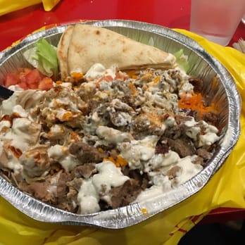 The Halal Guys - Classic platter with chicken and gyro - Halal Near Me - Costa Mesa, California The Halal Guys - Classic platter with chicken and gyro - Halal Near Me - Costa Mesa, California