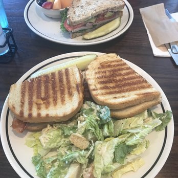 Corner Bakery Cafe - Uptown Turkey Avocado Sandwich and Club Panini for ~$20 but I paid $10 with a coupon - Breakfast & Brunch Near Me - Tukwila, Washington