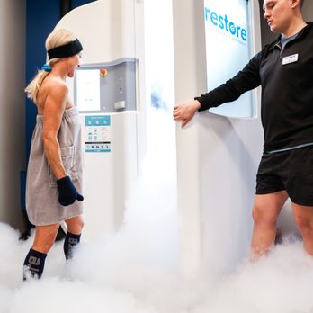 Restore Hyper Wellness - South Mt. Pleasant - Cryotherapy may help the body:
- Relieve pain, swelling, & stress
- Promote healing & athletic recovery
- Boost energy, mood & sleep - Cryotherapy Near Me - Mt Pleasant, South Carolina Restore Hyper Wellness - South Mt. Pleasant - Cryotherapy may help the body:
- Relieve pain, swelling, & stress
- Promote healing & athletic recovery
- Boost energy, mood & sleep - Cryotherapy Near Me - Mt Pleasant, South Carolina