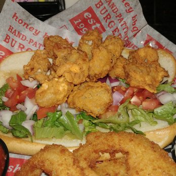 Jefferson's - Fried oyster po'boy. - Burgers Near Me - North Kansas City, Missouri