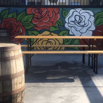 Trademark Brewing - More neat art in outdoor seating - Breweries Near Me - Long Beach, California Trademark Brewing - More neat art in outdoor seating - Breweries Near Me - Long Beach, California