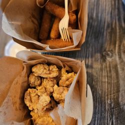 Boba Indeed - Popcorn chicken and cheese stick