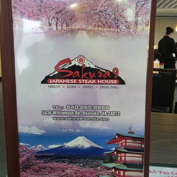 Sakura IX - The menu - Japanese Near Me - Roanoke, Virginia