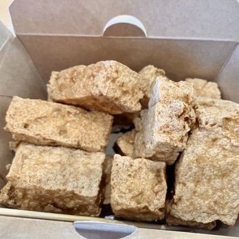 Orange Square - Fried tofu cubes in a cool to go box! - Asian Fusion Near Me - Milpitas, California