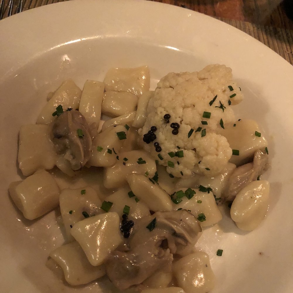 La Morra - Homemade gnocchi, oysters, cauliflower and American caviar - Italian Near Me - Brookline, Massachusetts La Morra - Homemade gnocchi, oysters, cauliflower and American caviar - Italian Near Me - Brookline, Massachusetts