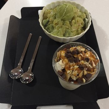 Snowtime - Matcha love and build your own with mochi, chocolate chips, almonds and Carmel drizzle - Coffee & Tea Near Me - Chandler, Arizona Snowtime - Matcha love and build your own with mochi, chocolate chips, almonds and Carmel drizzle - Coffee & Tea Near Me - Chandler, Arizona