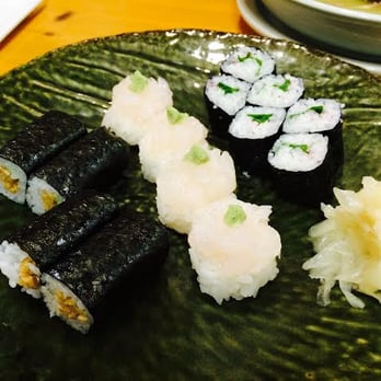 Sushi Ken - Natto maki, white shrimp, Ume shiso - Sushi Bars Near Me - Torrance, California Sushi Ken - Natto maki, white shrimp, Ume shiso - Sushi Bars Near Me - Torrance, California