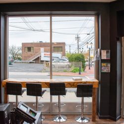 The Urban Cyclery Shop - Customer waiting bar