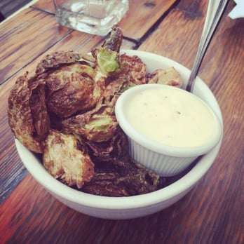 Lavender Lake - Fried brussel sprouts with sweet lemon aioli - Cocktail Bars Near Me - Brooklyn, New York Lavender Lake - Fried brussel sprouts with sweet lemon aioli - Cocktail Bars Near Me - Brooklyn, New York