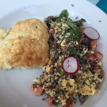 Biscuit Head - Quinoa scramble with a side of biscuit. Delicious! - Cafes Near Me - Asheville, North Carolina