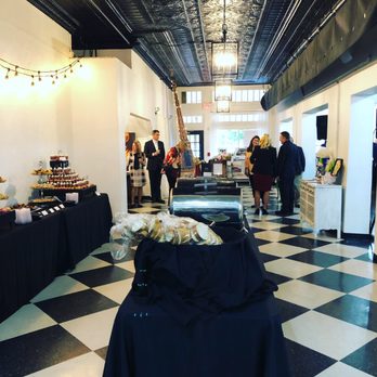 Hugo's on the Square - The small ballroom is perfect for a food area or in this case a food buffet & silent auction area. - Venues & Event Spaces Near Me - Canyon, Texas
