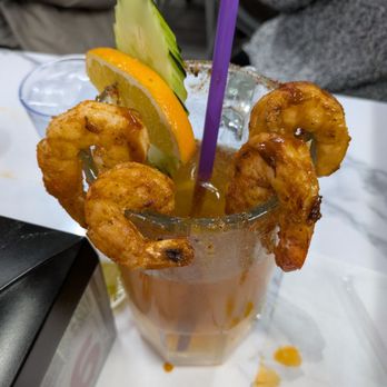 Tequila's & Botanero - Michelada with Shrimp - Mexican Near Me - San Jose, California Tequila's & Botanero - Michelada with Shrimp - Mexican Near Me - San Jose, California