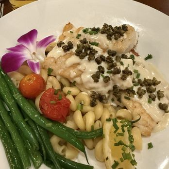 Square Grouper - Grouper picatta style with cavatappi - Bars Near Me - Key West, Florida Square Grouper - Grouper picatta style with cavatappi - Bars Near Me - Key West, Florida