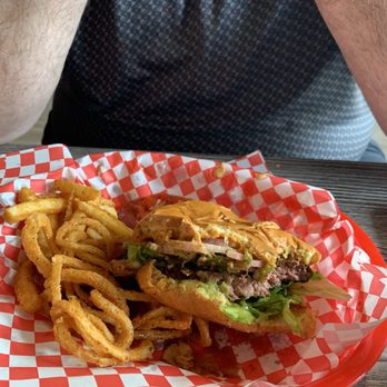 Quig's Meats & Eats - Snake Burger Plate - Burgers Near Me - St Johns, Florida Quig's Meats & Eats - Snake Burger Plate - Burgers Near Me - St Johns, Florida