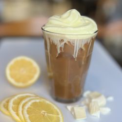 Refuel Cafe - Lemon Drift Cold Brew- smooth bold toddy shots with white chocolate. limoncello cold foam. May special- limited time drink.